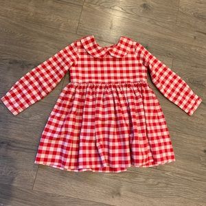 Red checked dress